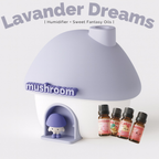 Diffuser Mushroom House 3-in-1 + Sweet Dreams Aromatherapy Oils (Set of 4)